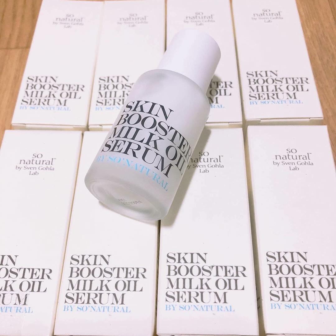 SO NATURAL Skin Booster Milk Oil Serum là gì Lam dep, sao làm đẹp