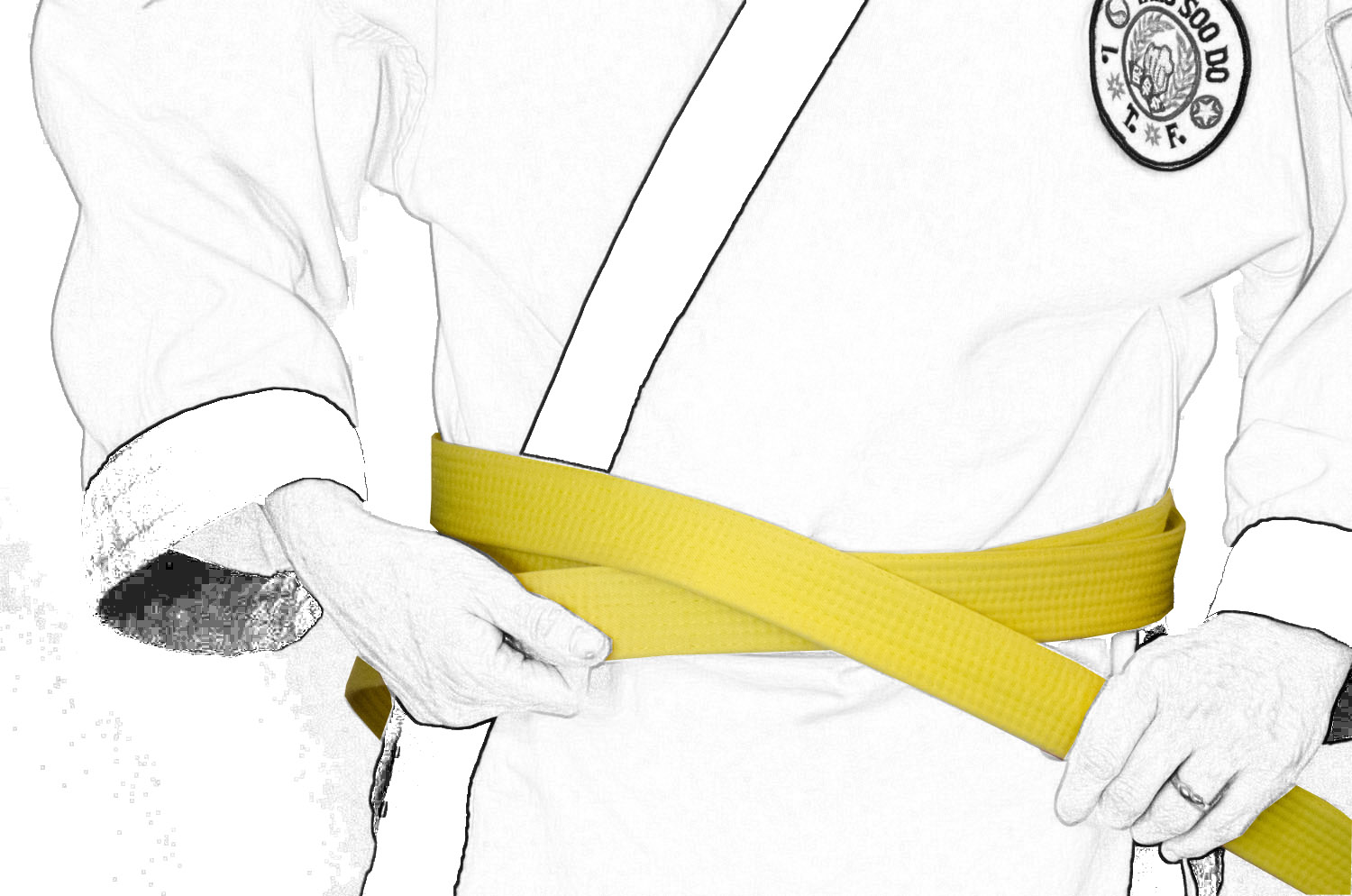 karate tie