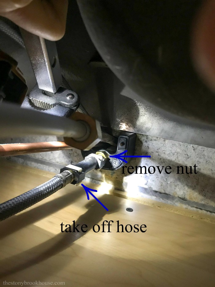 Disconnecting Old Faucet