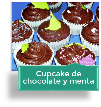 CUPCAKE DE CHOCOLATE Y MENTA
