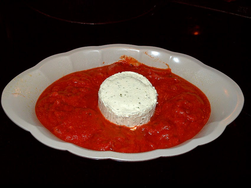 Pellet Smoker Cooking Boursin and Marinara Appetizer