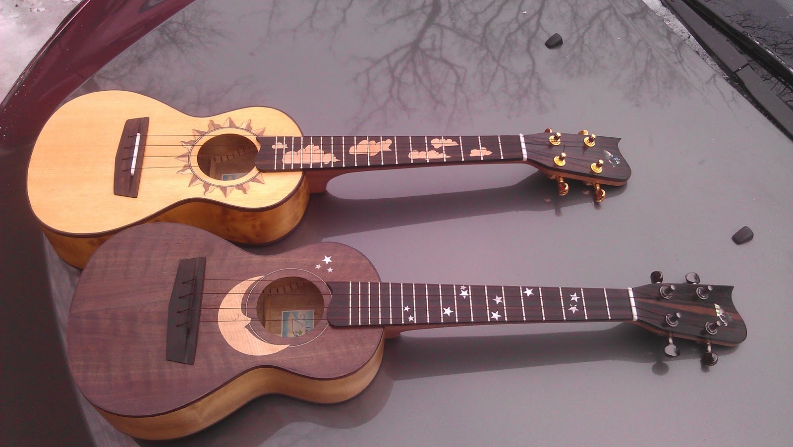 Leeward Lounge Ukuleles Sun and Moon Set