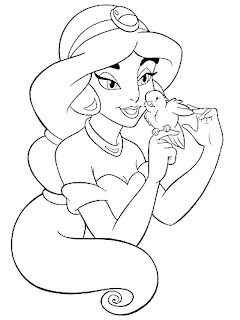 aladdin coloring pages for kids