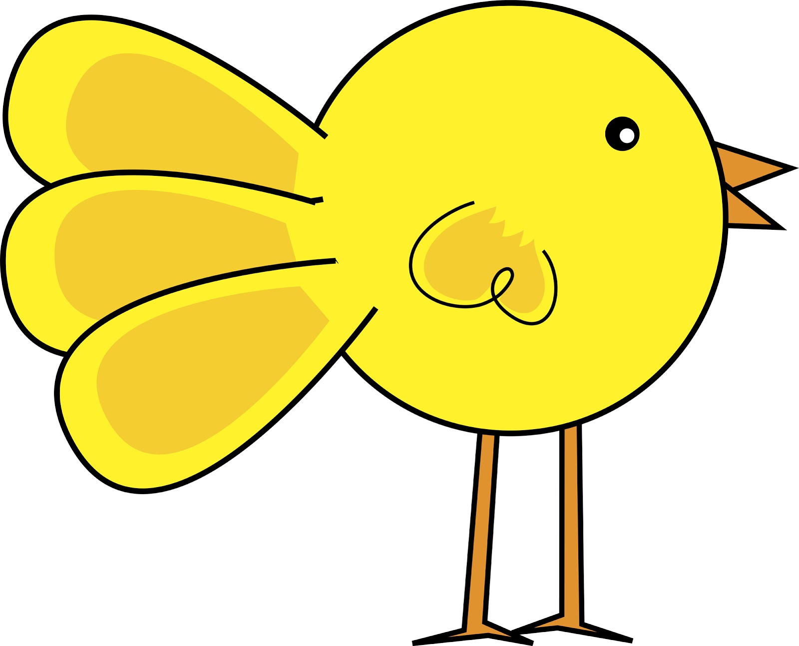 yellow chicken clip art - photo #34