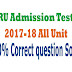 RU - Rajshahi University Admission Test 2019 - 2020  Question Correct Solution Solve 