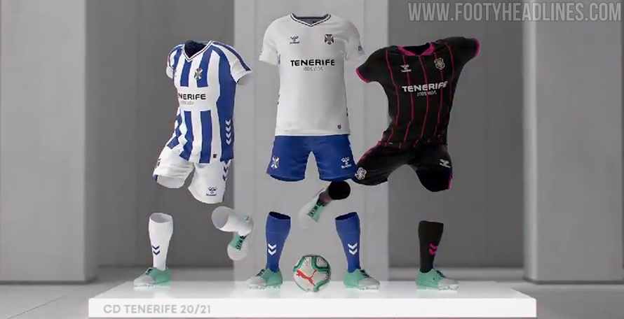 CD Tenerife 20-21 Home, Away & Third Kits Released Footy Headlines