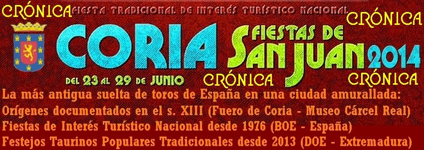 Sanjuanes de Coria 2014: Crónica