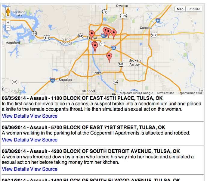 SpotCrime The Public's Crime Map July 2014