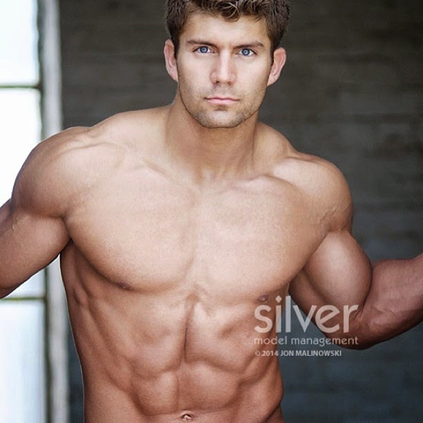 Clay Michael, great abs, male fitness model, male model, muscle, physique, ...