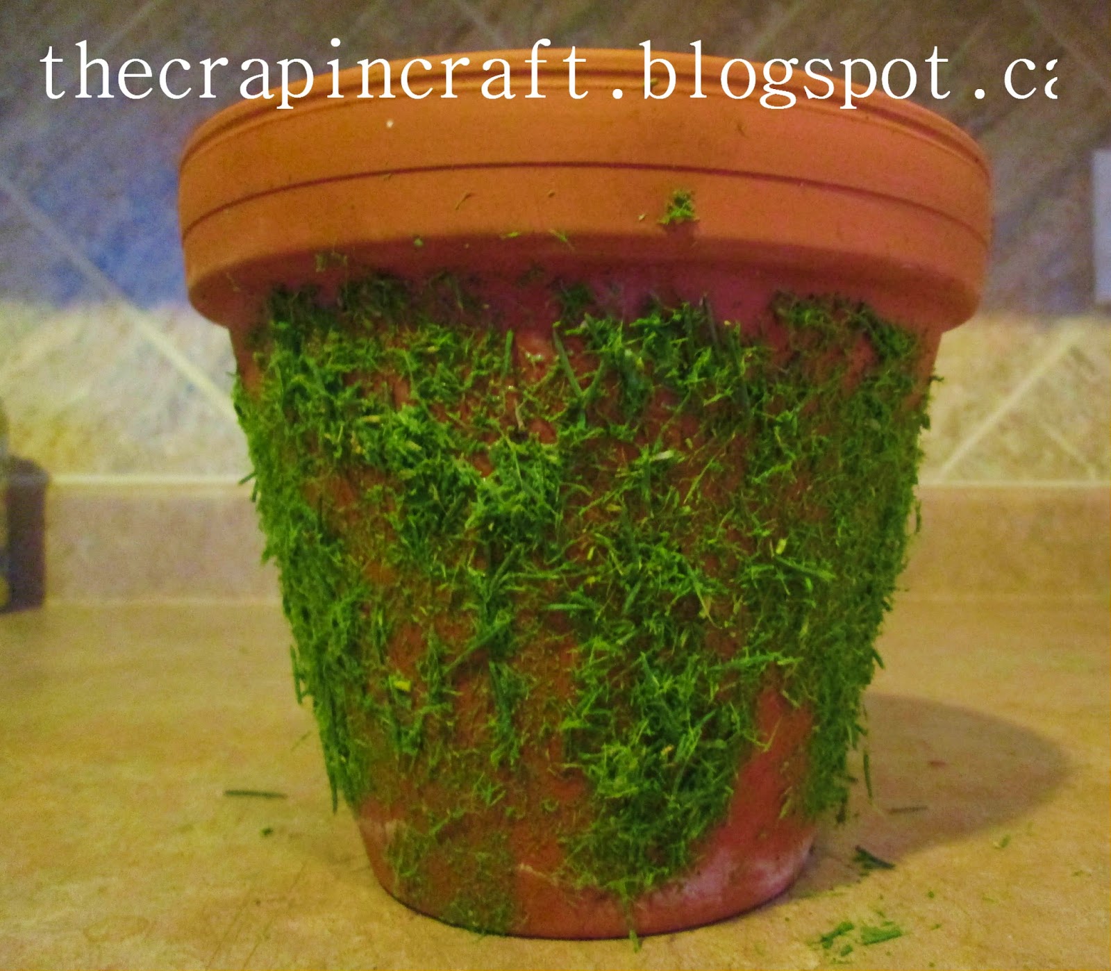 Putting the Crap in Craft DIY Fake Moss