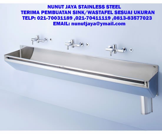 terima pesanan pembuatan sink, wastafel long sink