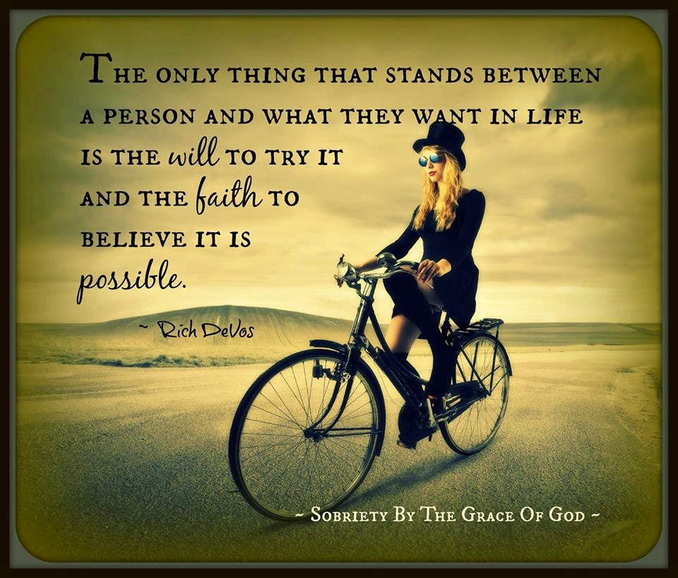 The only thing that stands between a person and what they want in life