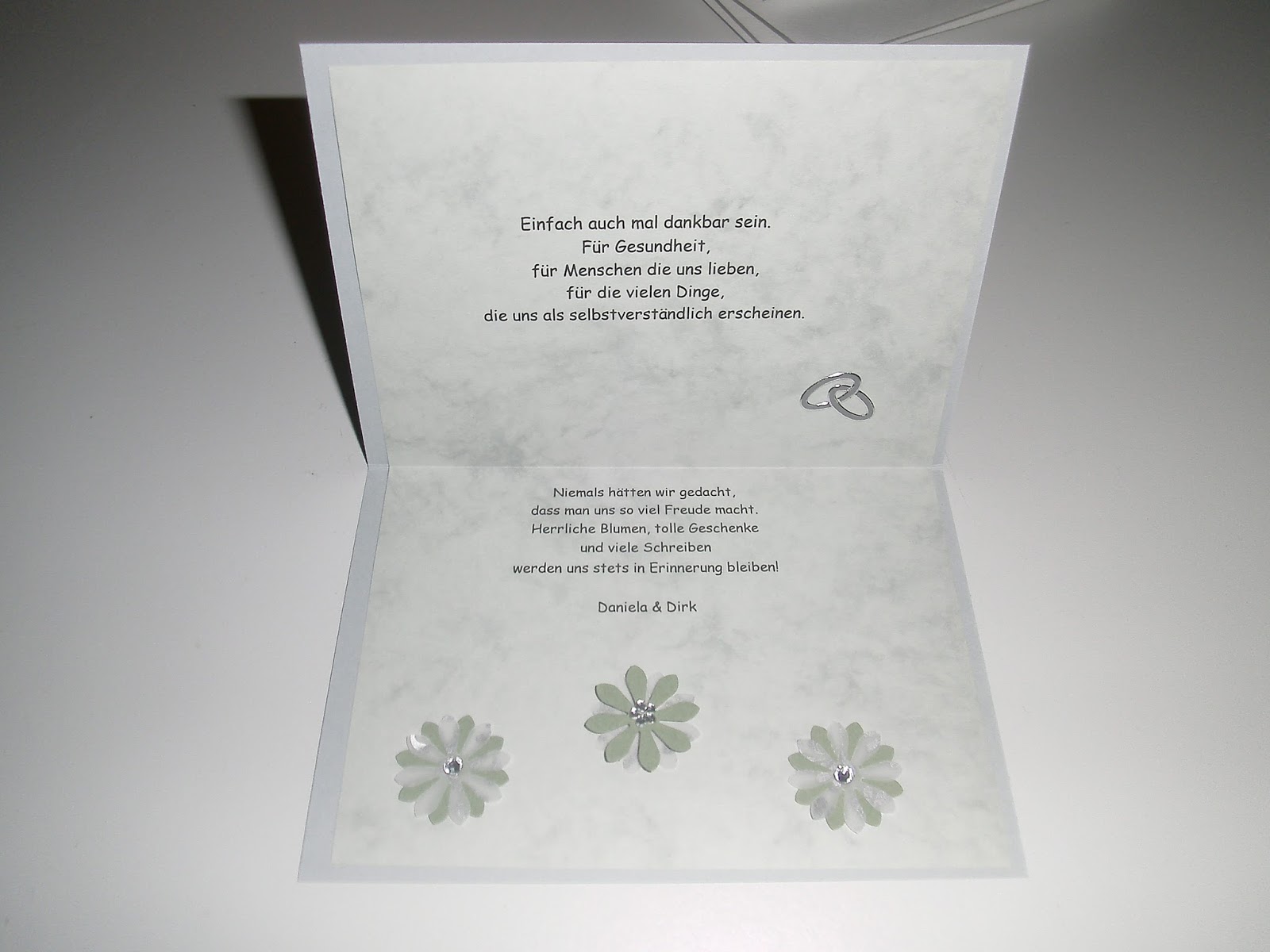 DanielasKartenwerkstatt unsere Danksagungskarten...