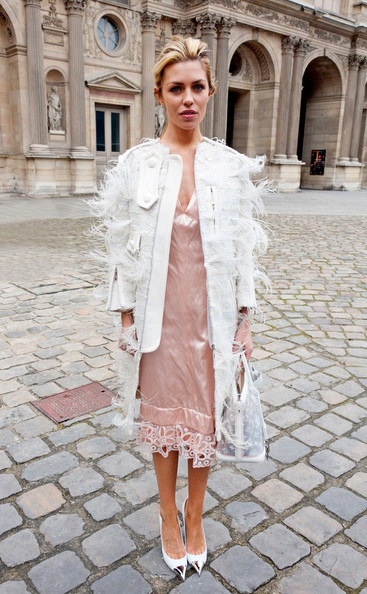 Abbey Clancy at Paris Fashion Week | South Molton St Style