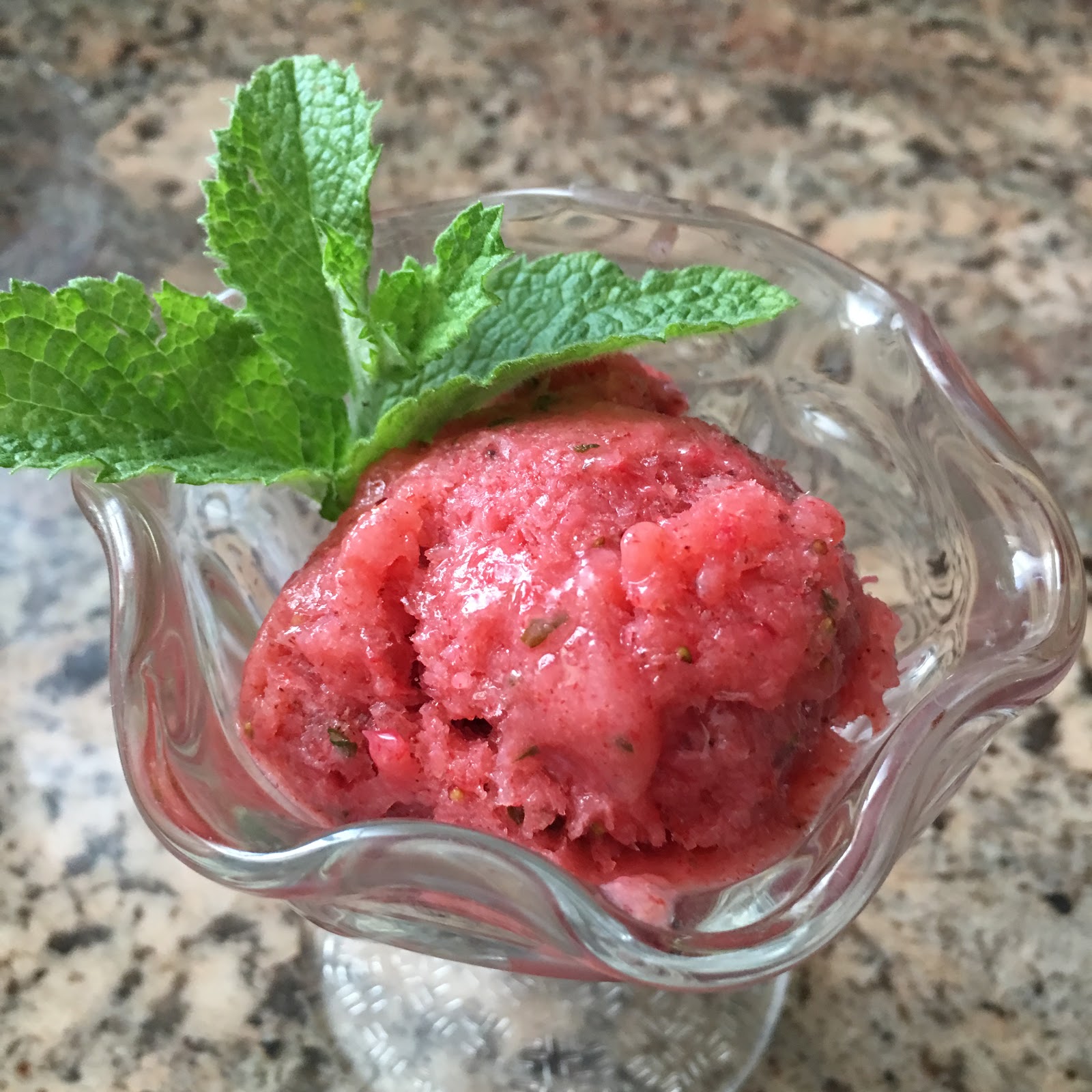 Lulu Cooks and Tells Strawberry Mint Ice Cream