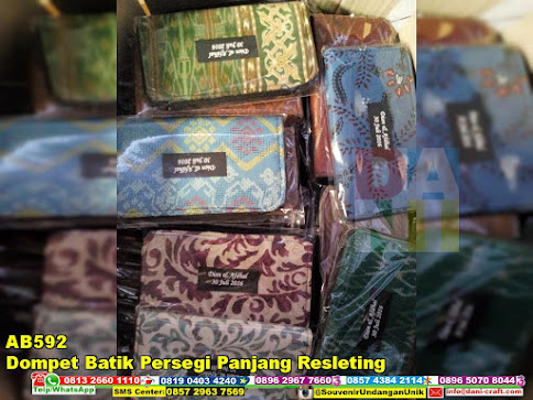 jual Dompet Batik Persegi Panjang Resleting