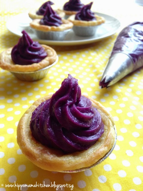 Hippomama's Kitchen 怡。然自得 紫薯蛋挞 Purple Sweet Potato Egg Tart