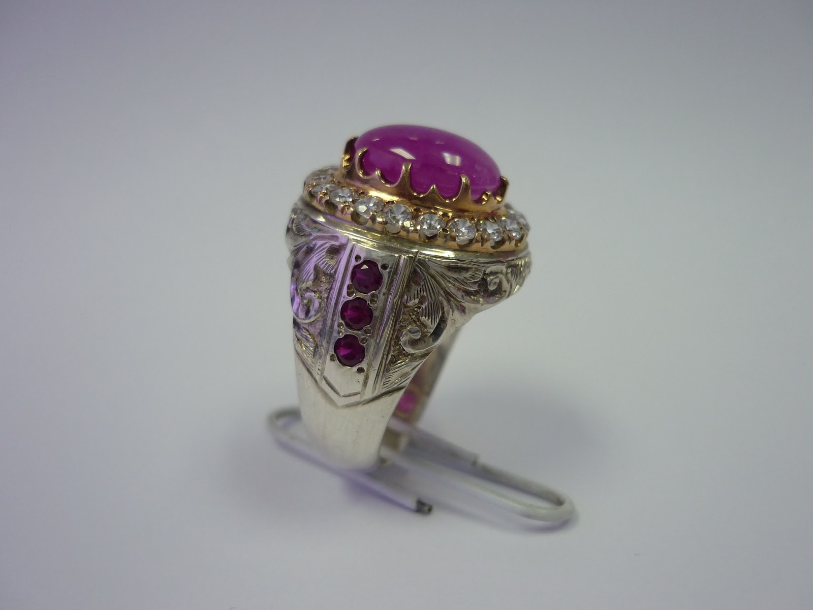 BATU PERMATA SYURGA: Cincin Batu Permata Delima Burma Asli ( SOLD ) Kod
