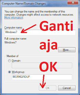 Cara Merubah Nama Default Komputer / Computer Name