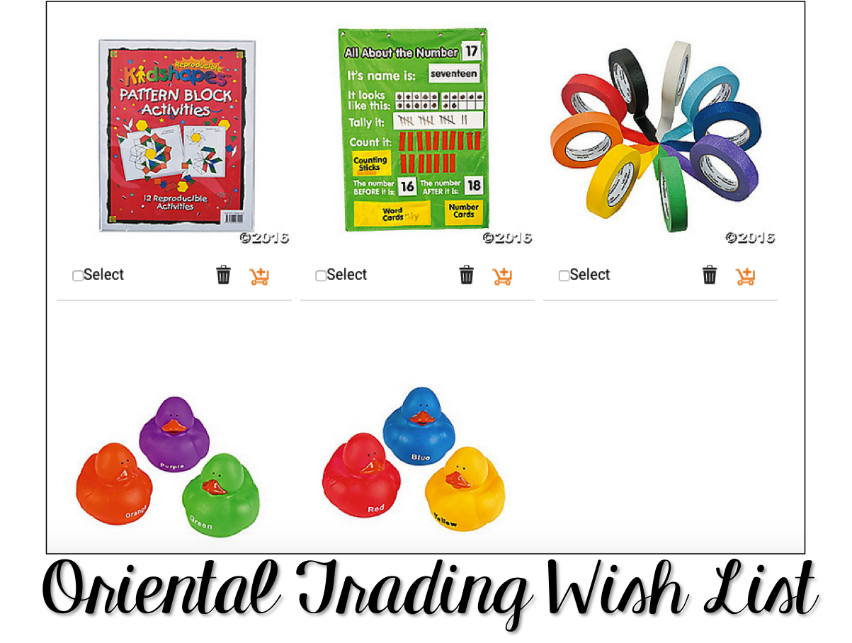 {Oriental Trading} Wishlist! creating & teaching