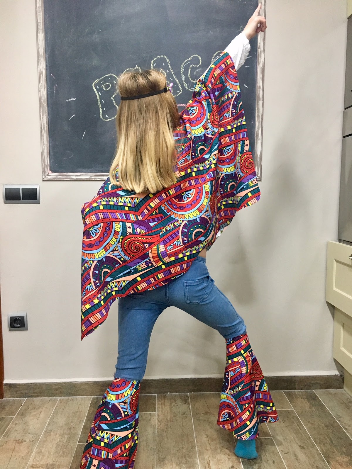 Moda Hippie Disfraz Flower Power Mujer Casero Vestimenta De Hippie