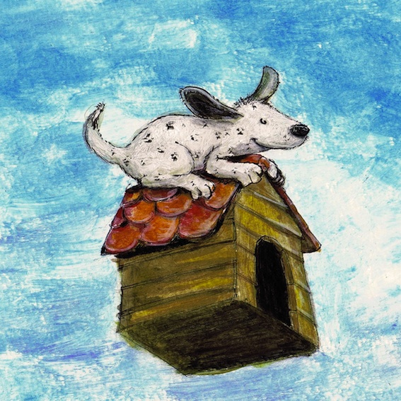 © Angela Kommoß Kinderbuchillustration, kleiner Hund, Tiere, dog, children's book illustration