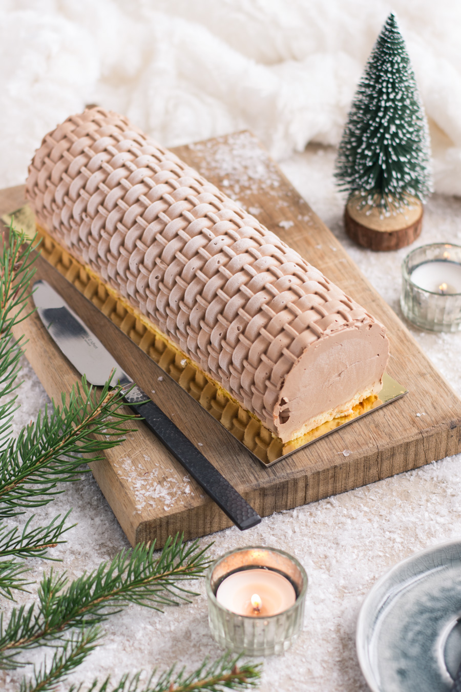 Chic Chic Chocolat Buche De Noel Chocolat Et Poires Au Vin