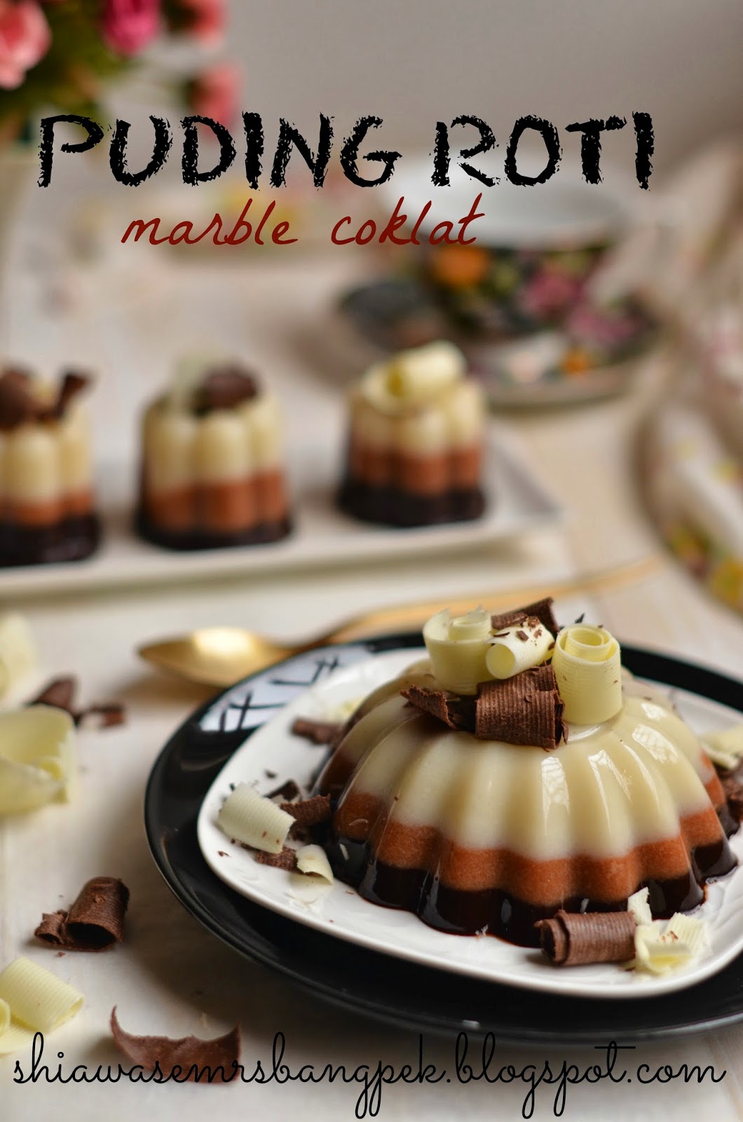 Resepi Puding Roti Marble Coklat Kongsi Resepi