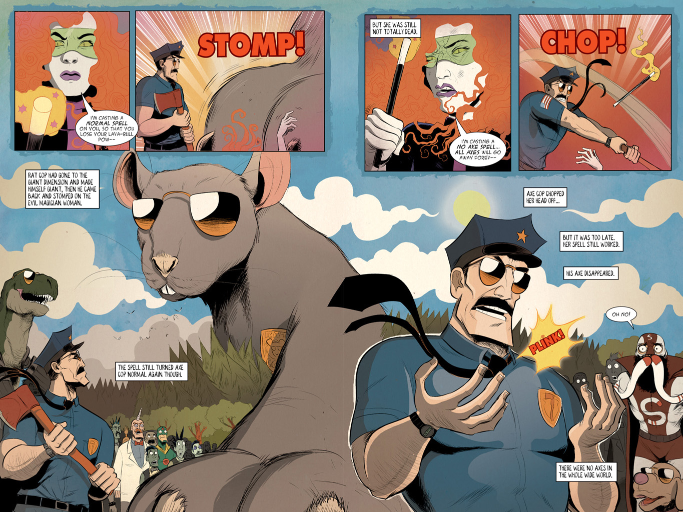 Read online Axe Cop: Bad Guy Earth comic -  Issue #3 - 23