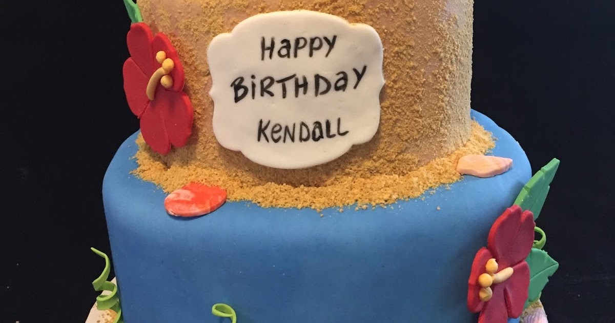 Kendall's 30th Beach Birthday Cake