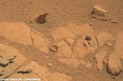 Weird 'Ball' Found on Mars (Uploaded To Mission Archive Site 9-11-14)