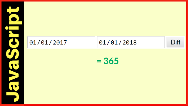 Difference Between 2 Date Using Javascript