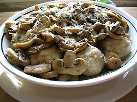 Ricotta Dumplings Smothered in Mushroom Sauce
