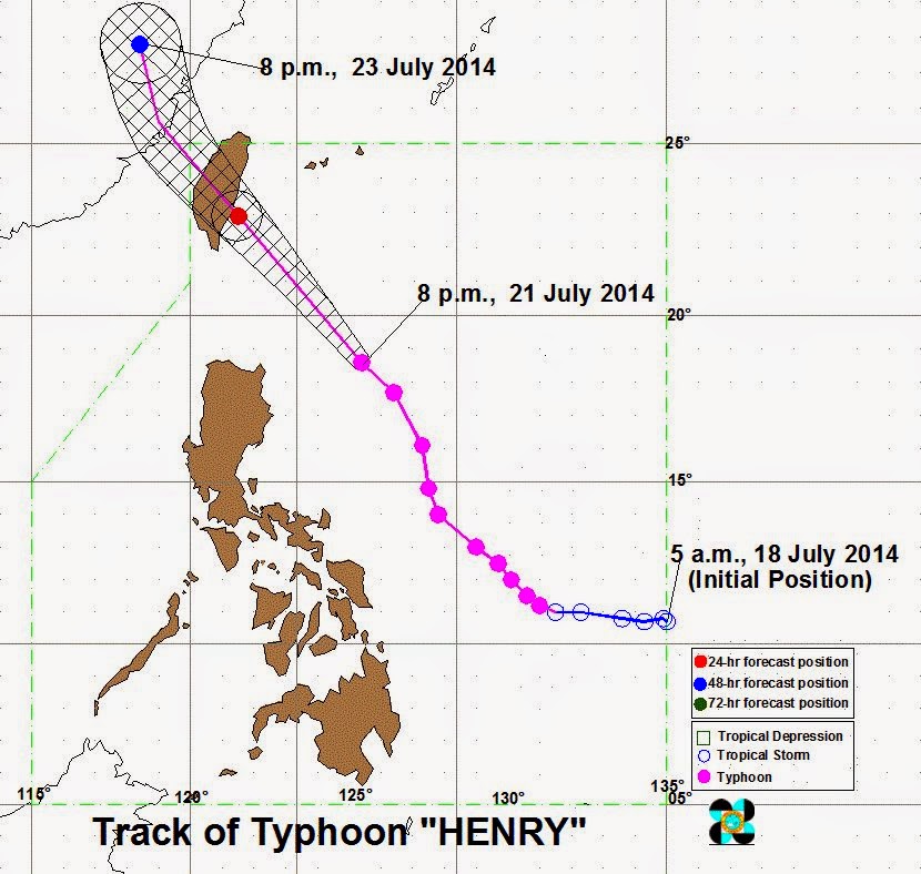 Typhoon Henry moves towards extreme North Luzon