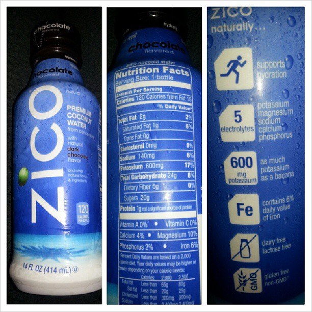 Shannon's Lightening the Load Zico Chocolate Premium Coconut Water