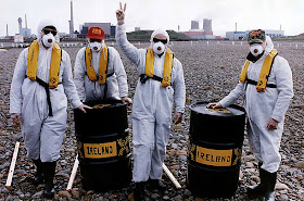 u2 protesting about nuclear waste