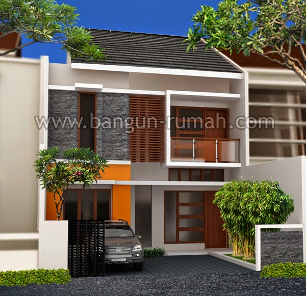  Desain Rumah Minimalis 2 Lantai Lebar 8 Meter Gambar 