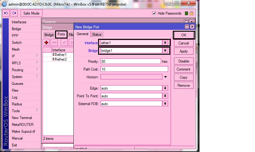 Warnet Fantasi GAME sragen Tengah: Cara setting Mikrotik Router RB 750