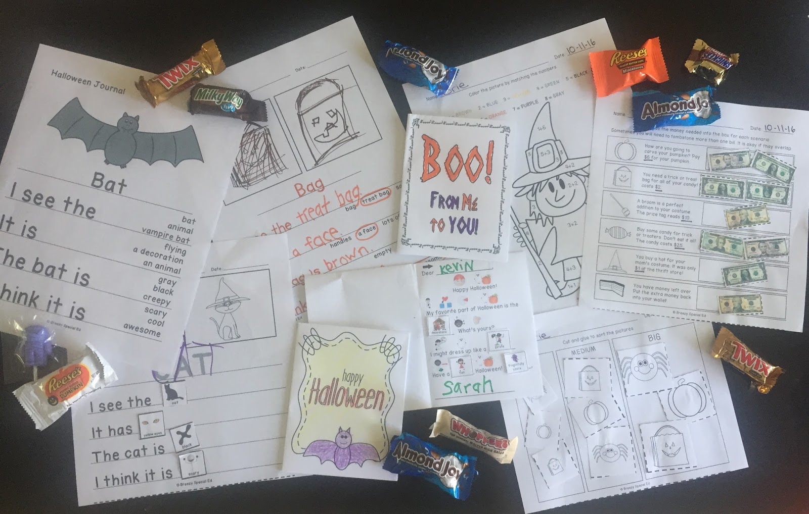 Halloween Academic Activities for Special Education Breezy Special Ed