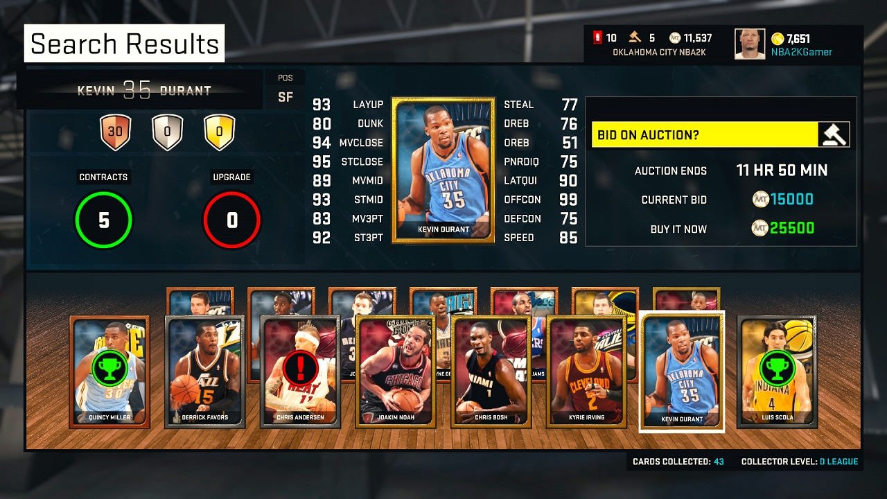 NBA 2K15 MyTEAM Cards