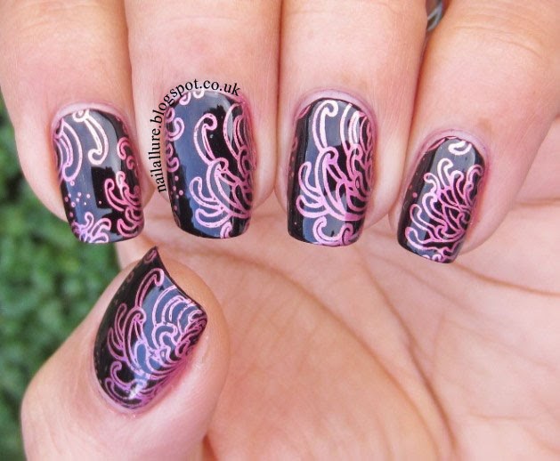 My Nail Files Chrysanthemums Floral Stamping Nail Art