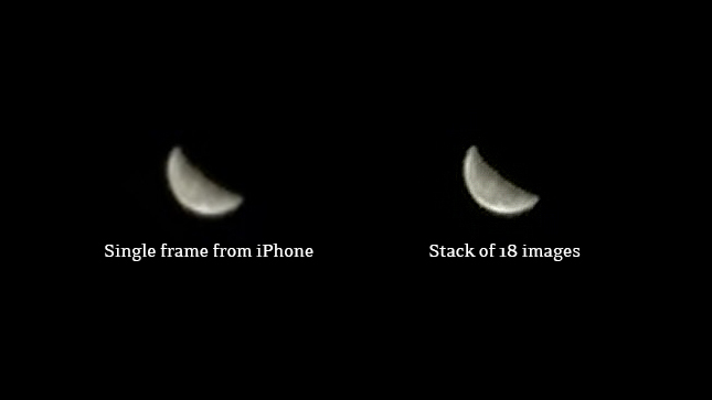 iPhone Moon Photo Process and Settings with Manual Camera App [Stellar
