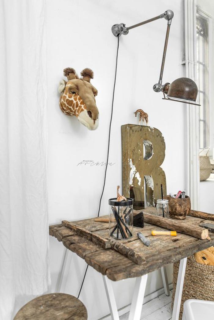 Kids desk with industrial touch styling/photography © Paulina Arcklin 