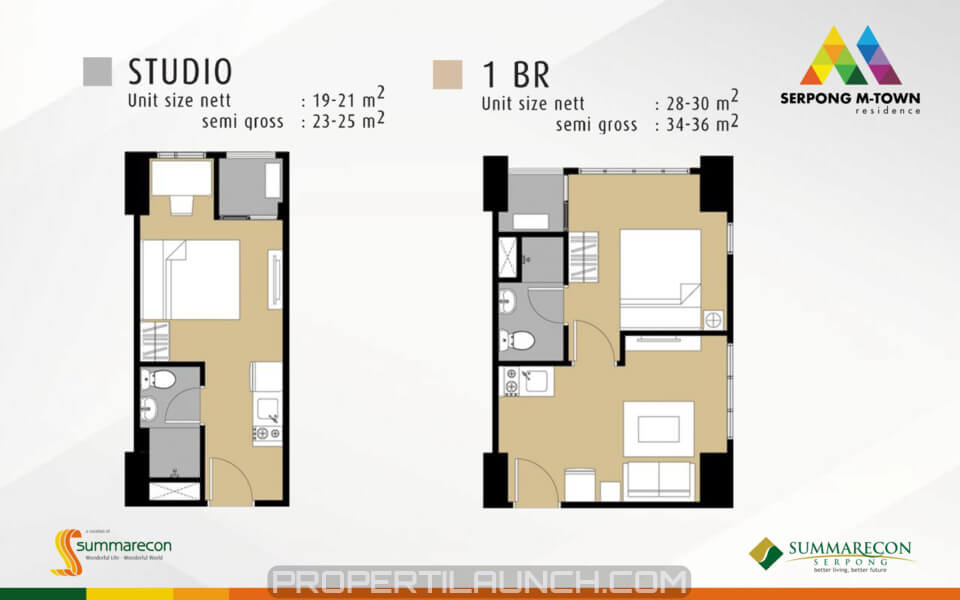 Apartemen Serpong M-Town Residence Tipe Studio & 1 BR