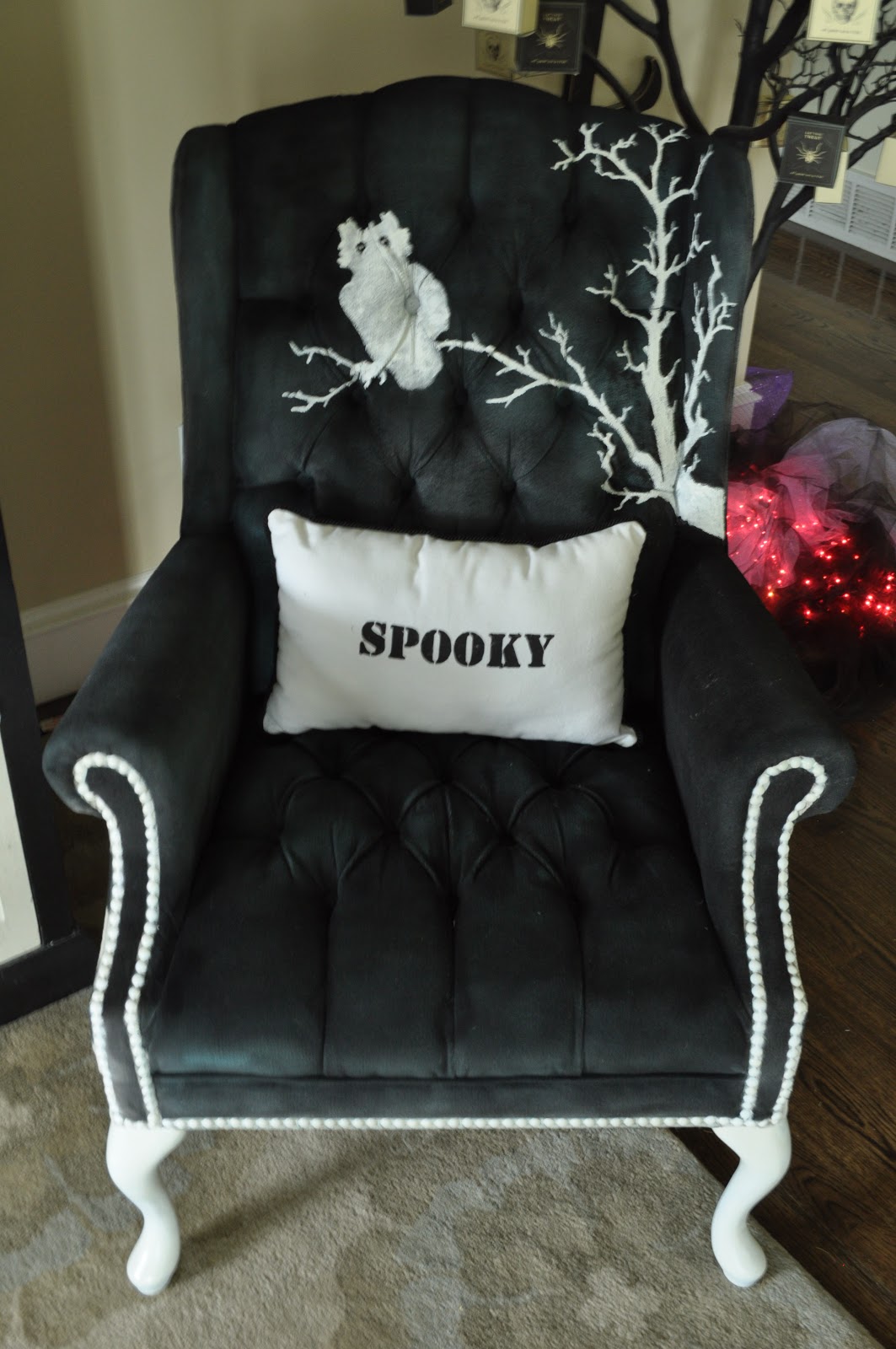 Cassandra Design B & W Halloween Chair Set for Halloween