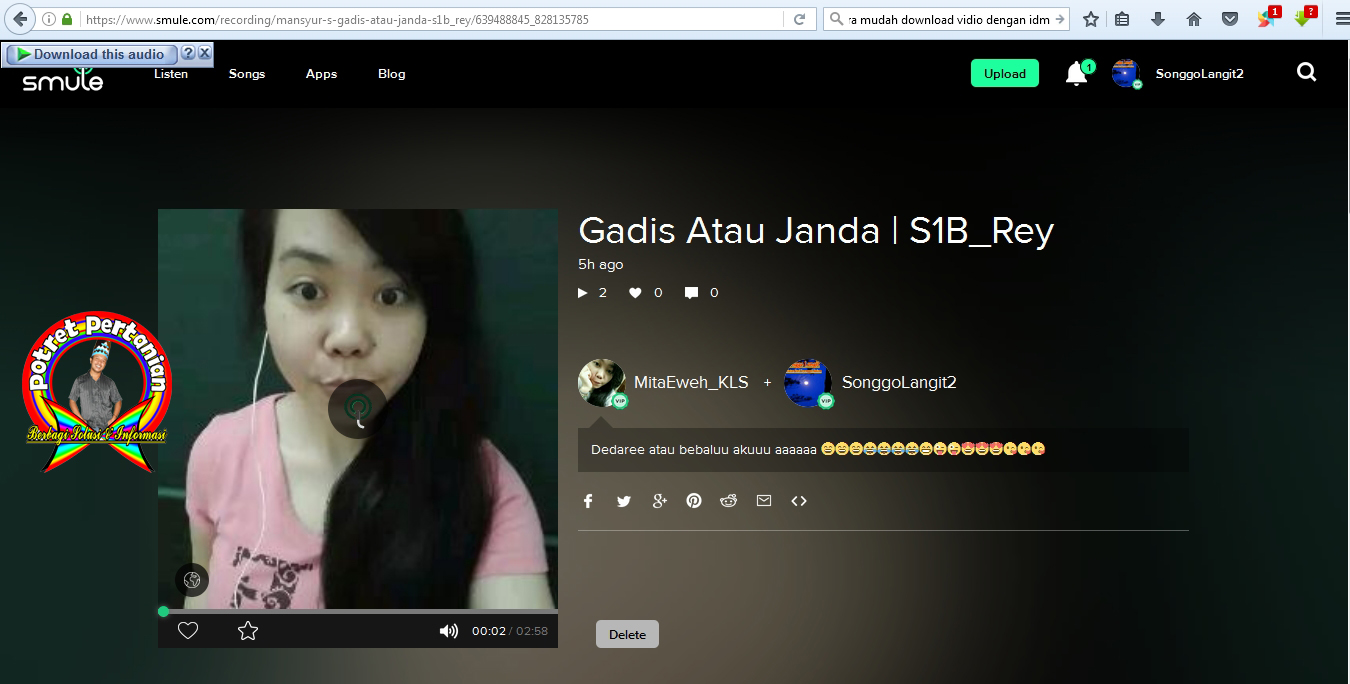 Download Mudah Lagu di Smule Tanpa Ribet Dengan IDM