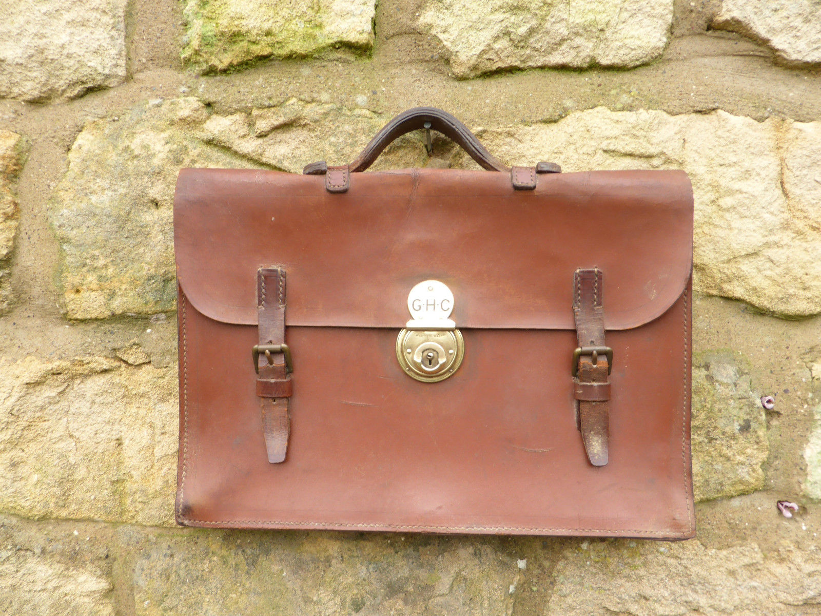 Andersen leather Briefcase locks