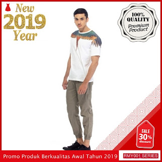 RMY218D57 Diesel House Celana Jogger Keren Kanvas Rib BMGShop