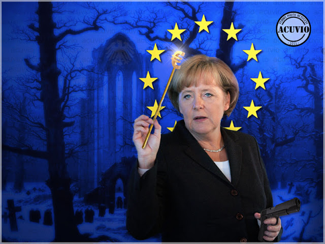 Funny photo Angela Merkel Apocalipsa