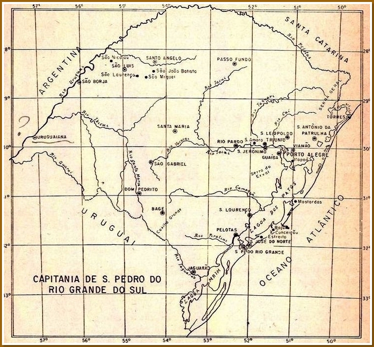 TABERNA SÃO PEDRO Capitania do São Pedro do Rio Grande do Sul 1804